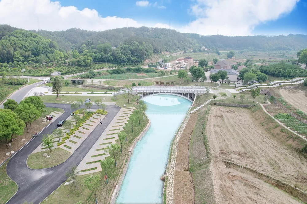 当阳市水系连通及水美乡村建设工程设计采购施工总承包（EPC）-双河碧影景观